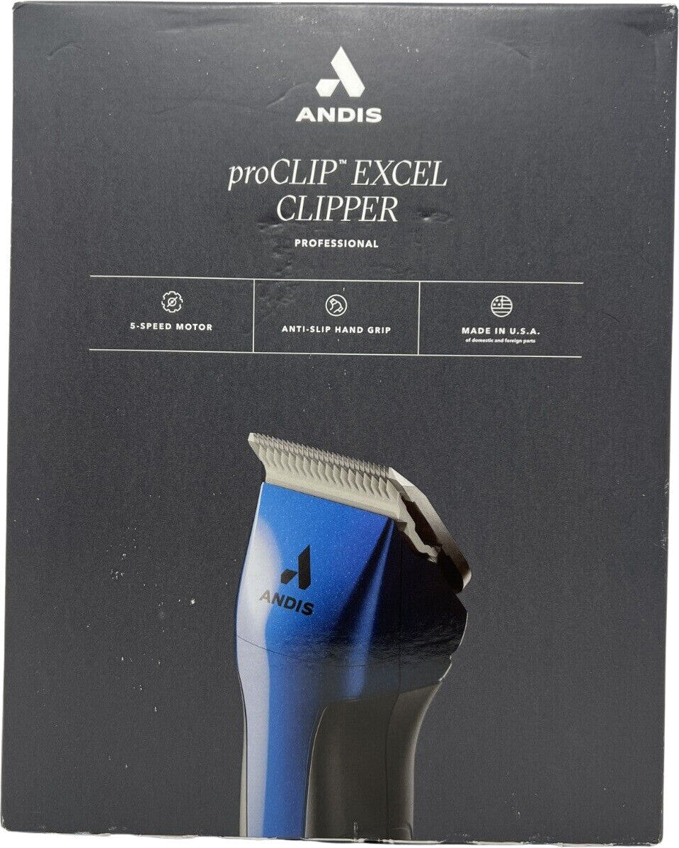Andis ProClip Excel Detachable Blade Dog Clipper Blue 5 - speed Open Box - MagsTag