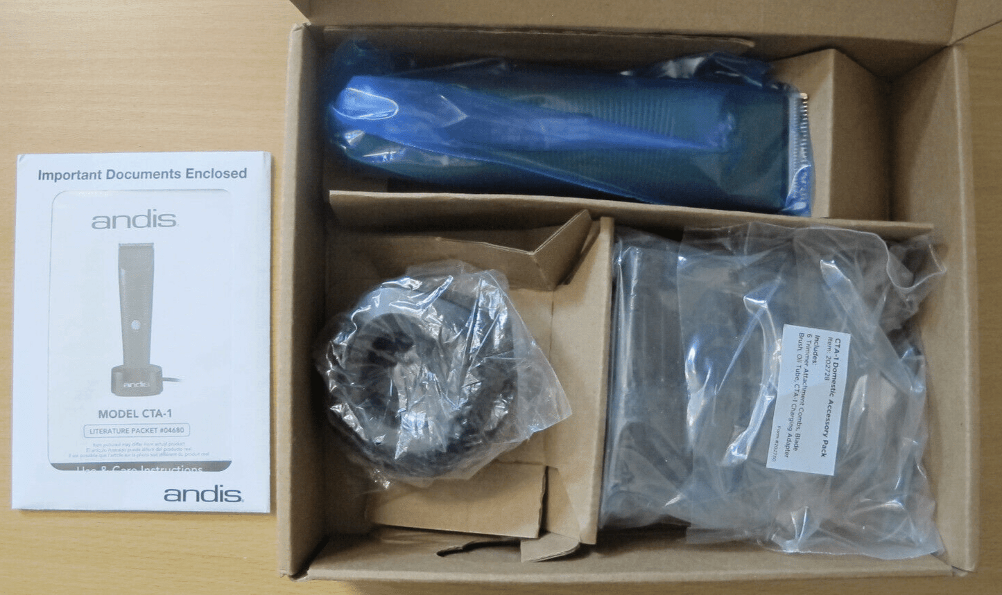 ANDIS VIDA ADJUSTABLE BLADE DOG CORDLESS CLIPPER 79085 Open Box Unused CTA - 1 - MagsTag