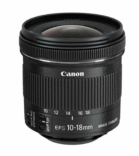 Canon EF-S 9519B002 10-18mm f/4.5-5.6 IS STM Zoom Lens - Black - MagsTag