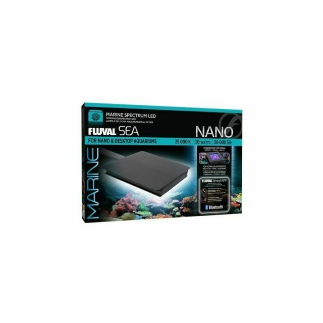 Fluval Sea Marine Spectrum LED for Nano Desktop Aquariums Bluetooth 20W Open - MagsTag