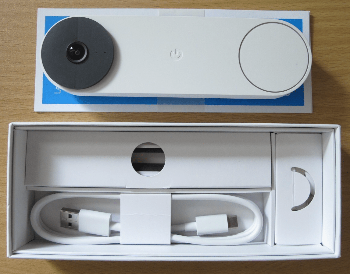 Google Nest Smart Wi - Fi Video Doorbell Camera Snow GA01318 - US Unused - MagsTag