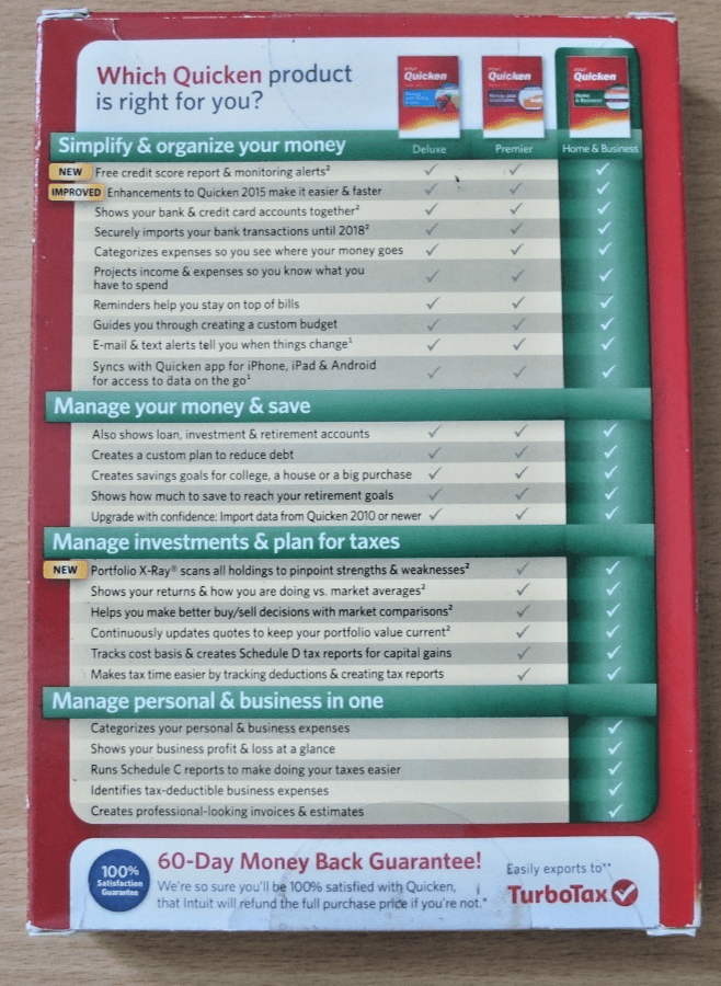 Intuit Quicken Home & Business 2015 Windows Vista SP1 & Win 7/8/8.1 ,11 - MagsTag