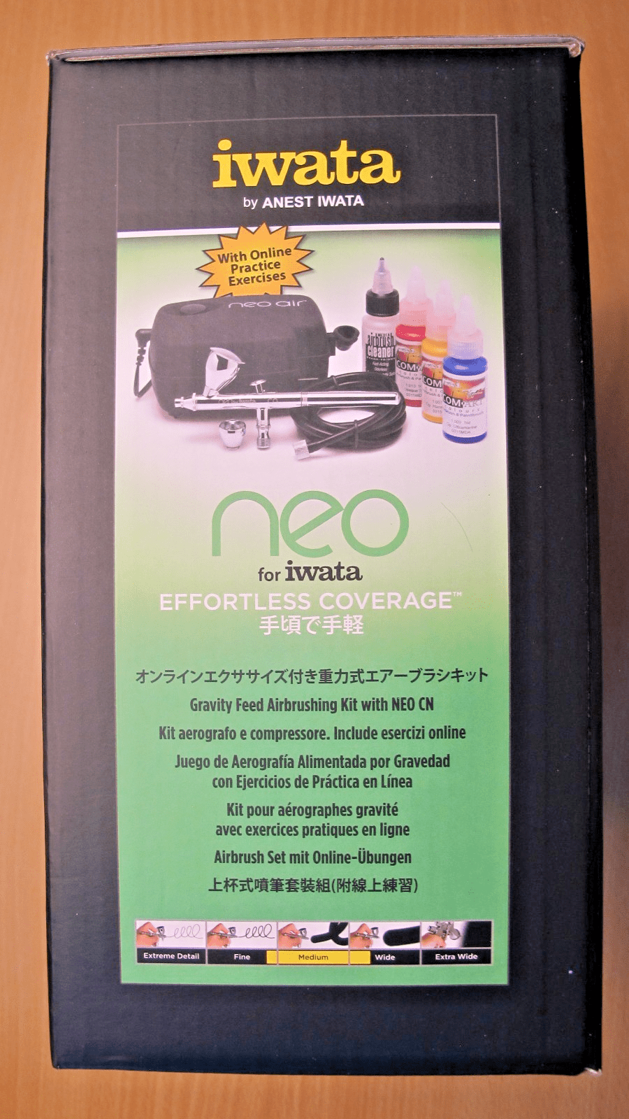 NEO for Iwata Gravity Feed Airbrushing Kit IW120 CN IS30UP Open Box - MagsTag