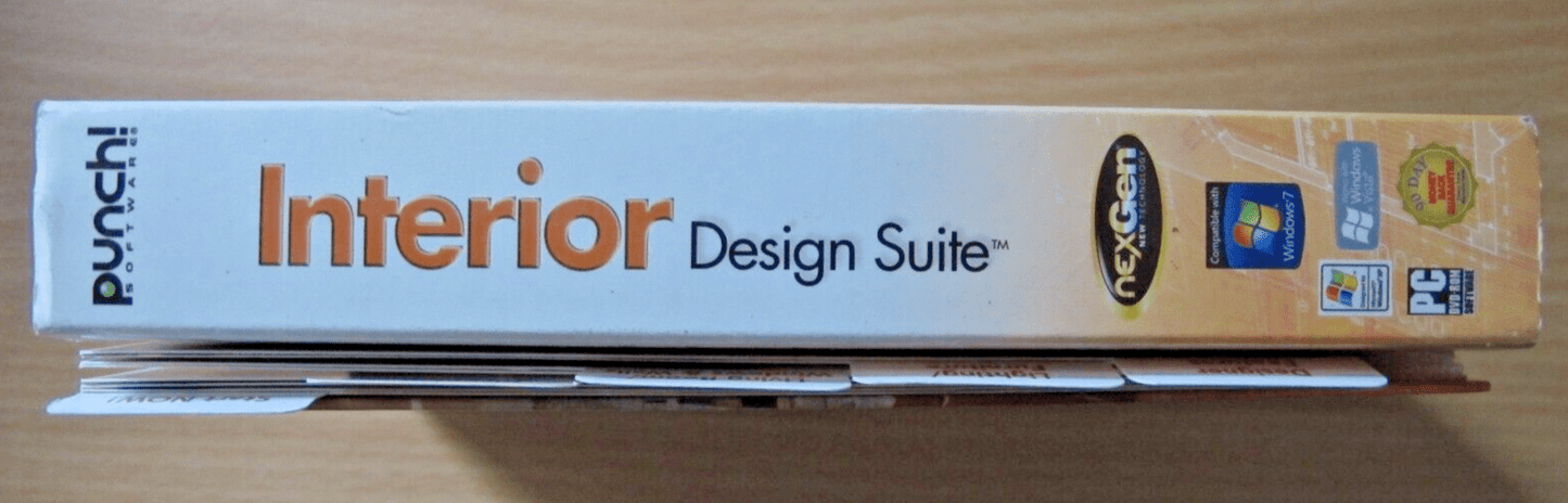 NexGen Interior Design Suite Computer Punch Software Windows 7, 10, Vista, XP - MagsTag