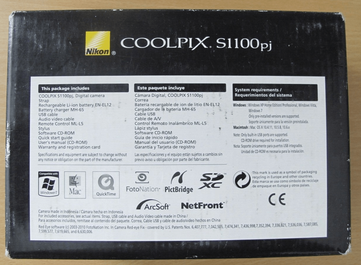 Nikon Coolpix S1100pj 14 MP Digital Camera with 5x Wide Angle built - in projector - MagsTag