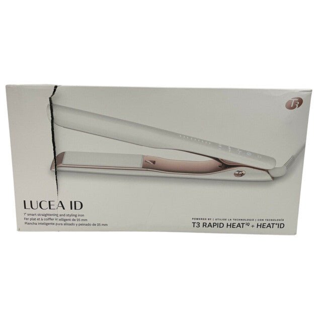 T3 LUCEA ID Hair Straightener White Rapid Heat Straightening & Styling Iron - MagsTag