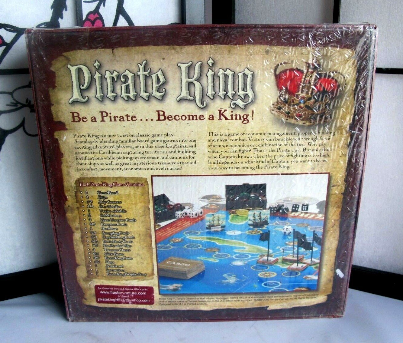 Temple Games Pirate King Board Game Nautical Adventure Naval Combat Treasure - MagsTag