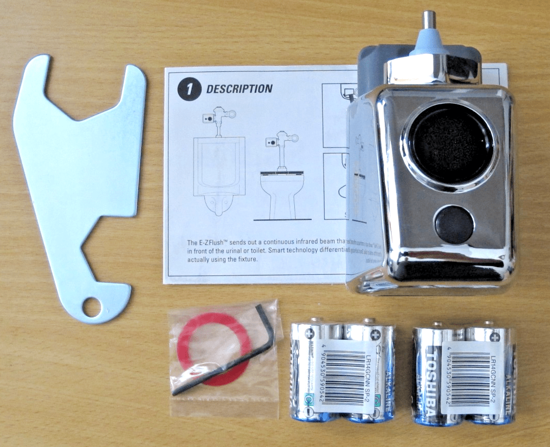 ZURN E - Z FLUSH Sensor Retrofit Kit (ZERK - CPM) Automatic Flushing New Open Box - MagsTag