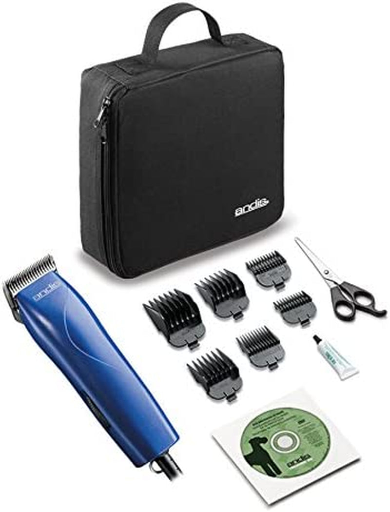 Easyclip Pro-Animal 7-Piece Detachable Blade Clipper Kit, Animal/Dog Grooming, Blue, MBG-2 (21485)