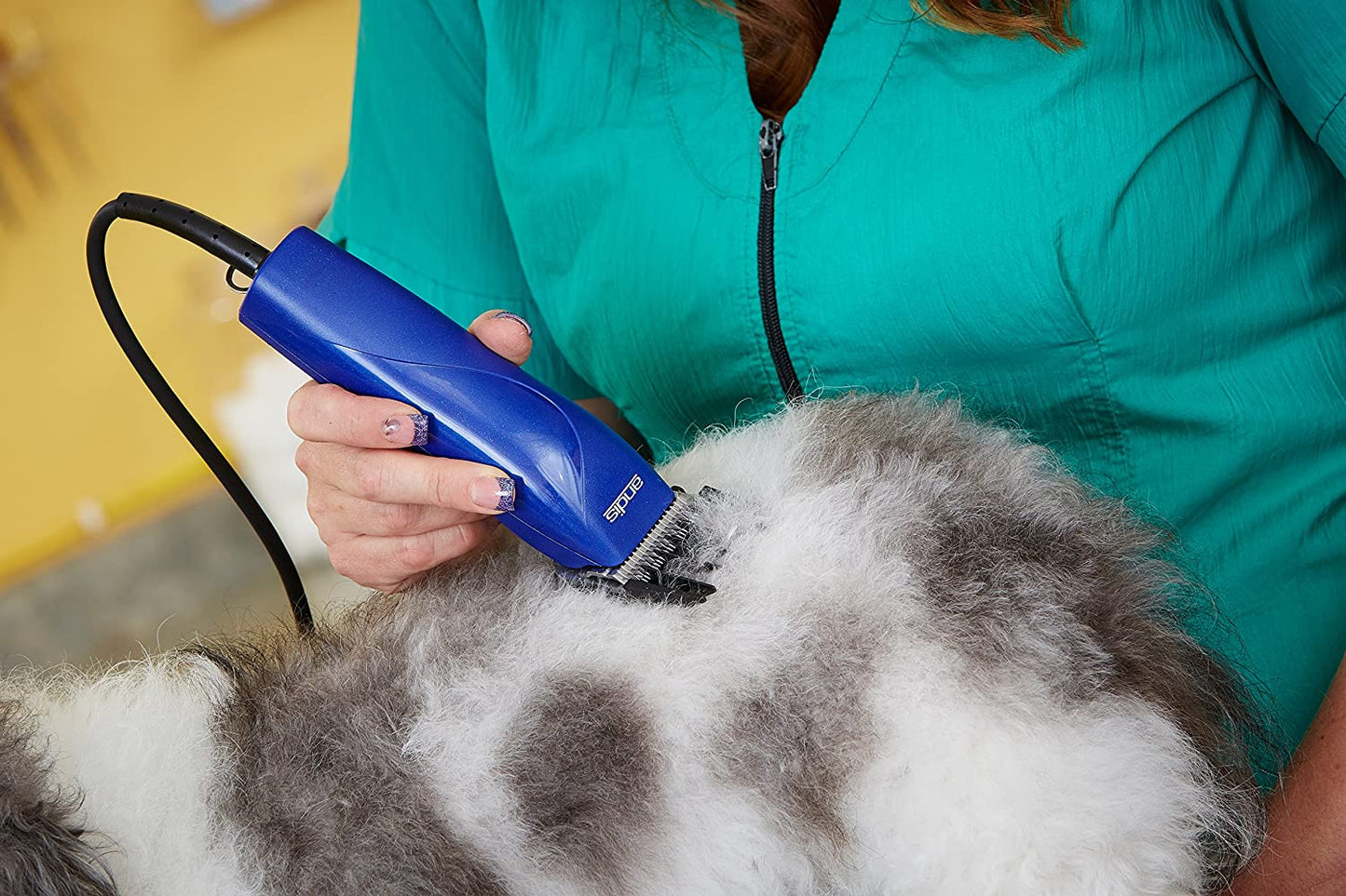 Easyclip Pro-Animal 7-Piece Detachable Blade Clipper Kit, Animal/Dog Grooming, Blue, MBG-2 (21485)