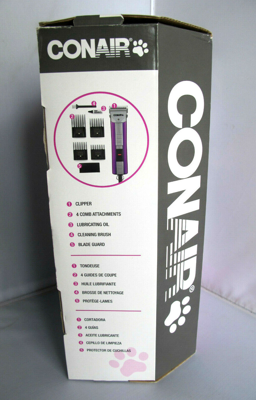Conair Dyna Groom Professional Brushless Motor Single Speed Pet Clipper PS96TP