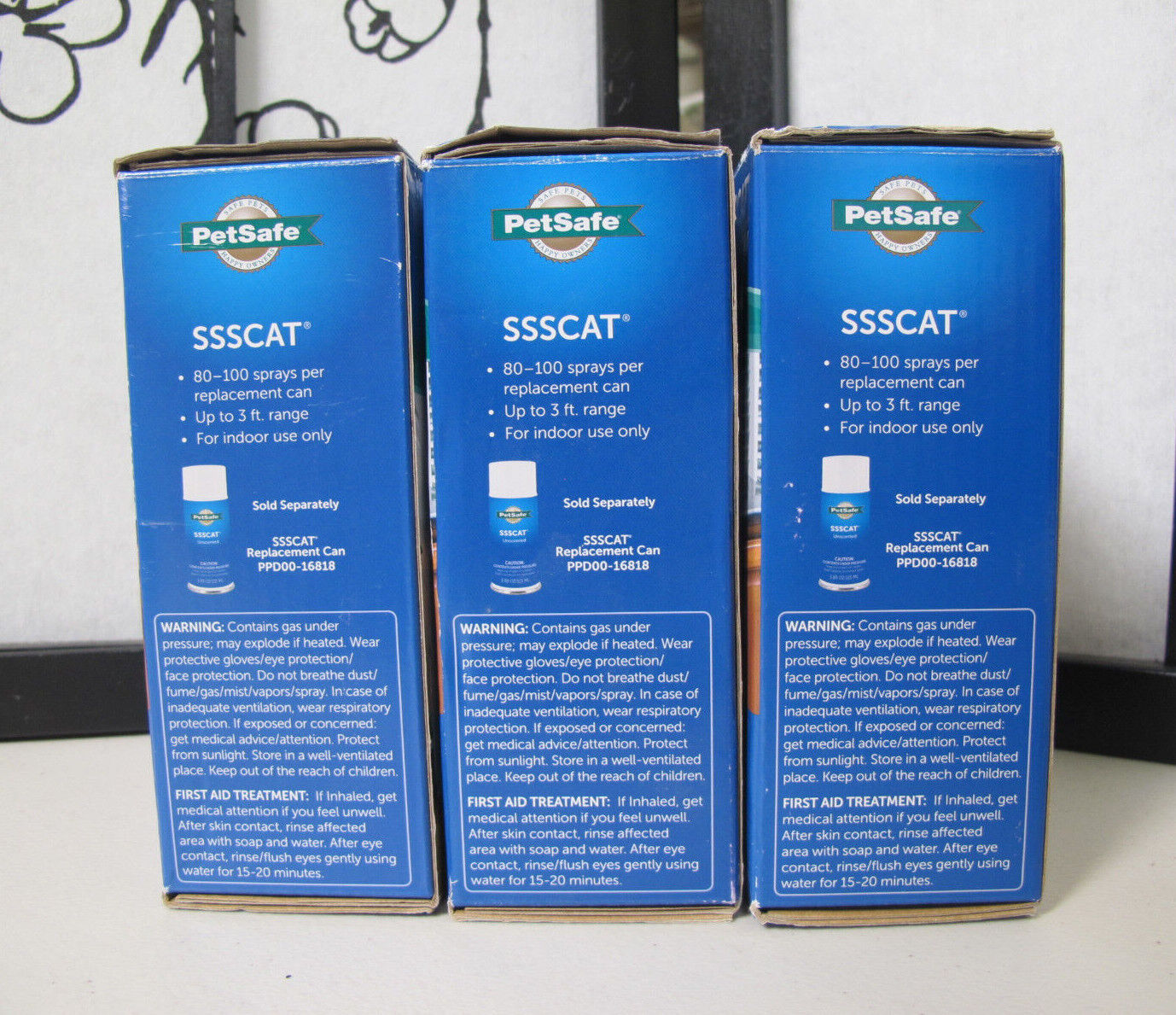PetSafe SSSCAT Motion Activated Spray Deterrent 3Pack
