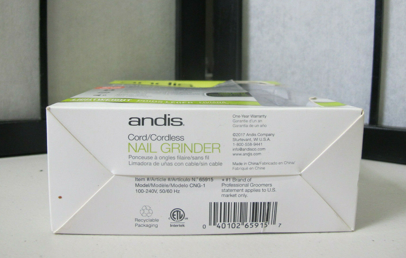 Andis CNG-1 Cord/Cordless Pet Nail Grinder