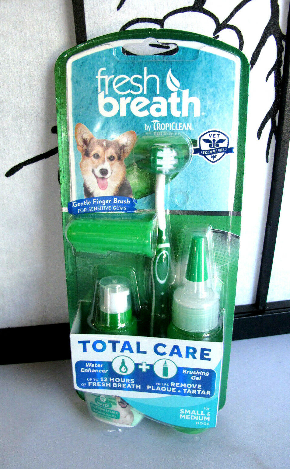 TropiClean Fresh Breath Total Care Small & Medium Dog Dental Kit Exp 2025