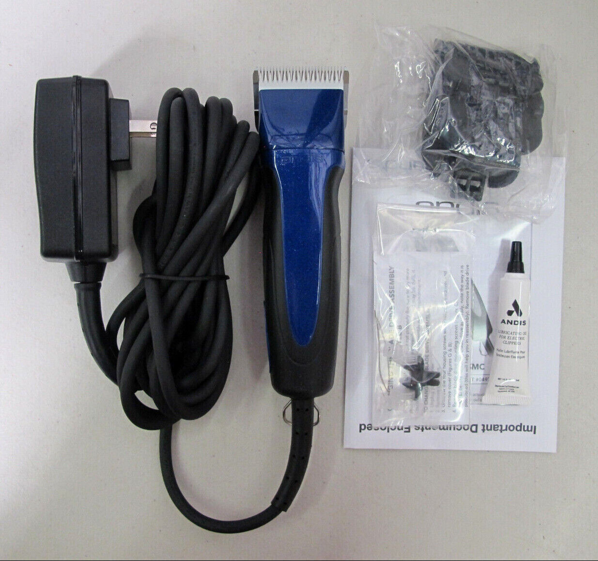 Andis ProClip Excel 5-Speed Detachable Blade Pet Clipper 65325 - Blue