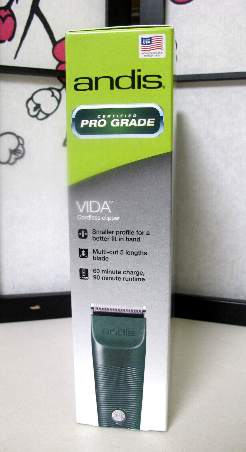 Andis Vida Adjustable Cordless Blade Clipper 79085 - Used