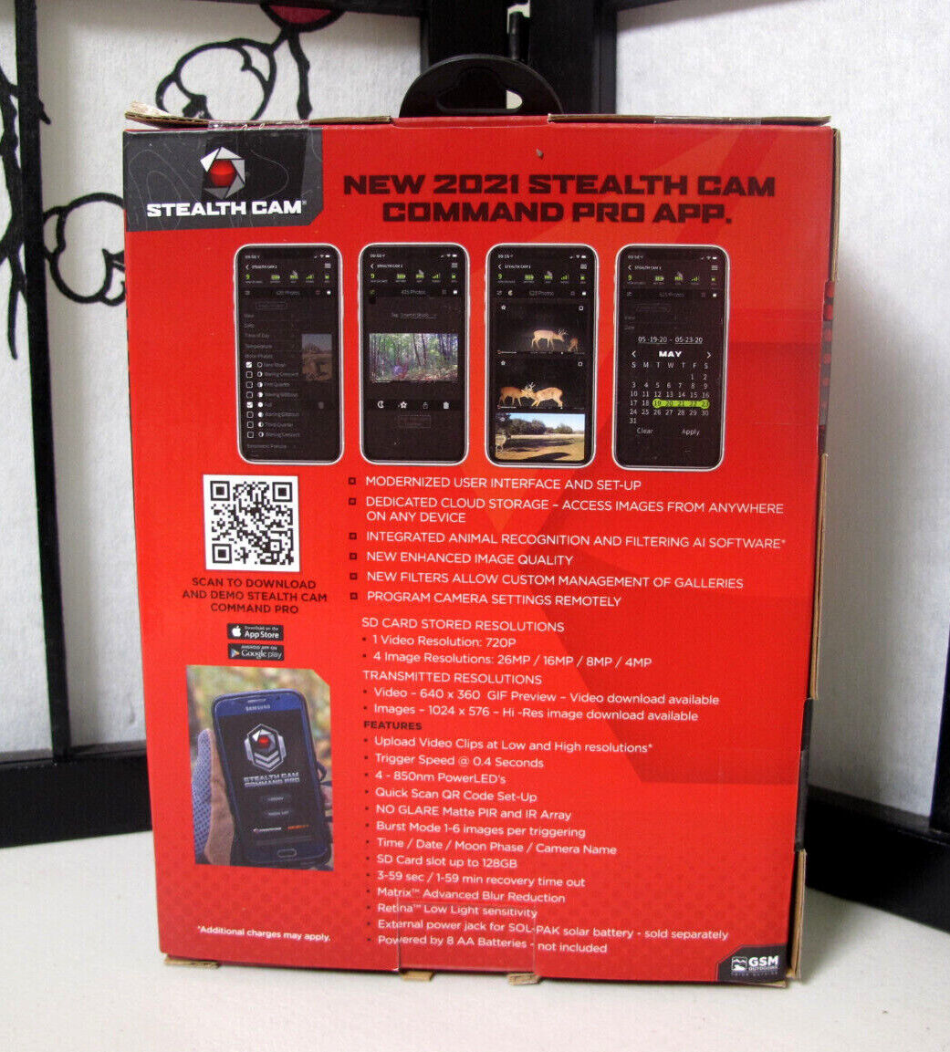 Stealth Cam Fusion X 26MP Cellular Trail Camera for AT&T