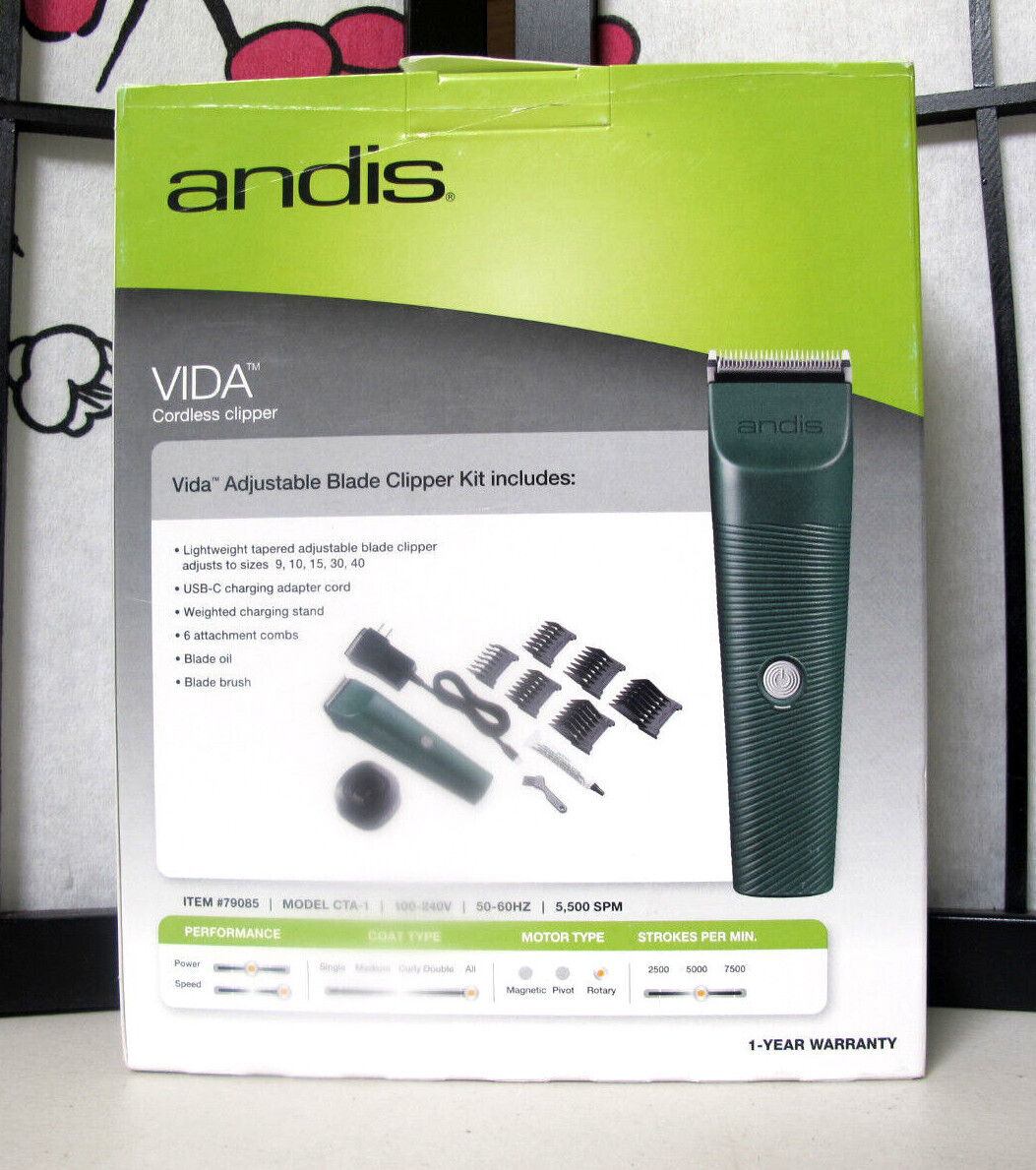 Andis Vida Adjustable Cordless Blade Clipper 79085 - Used