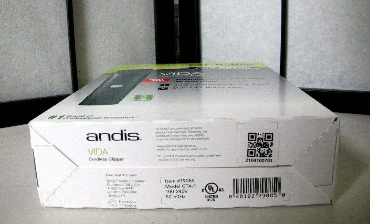 Andis Vida Adjustable Cordless Blade Clipper 79085