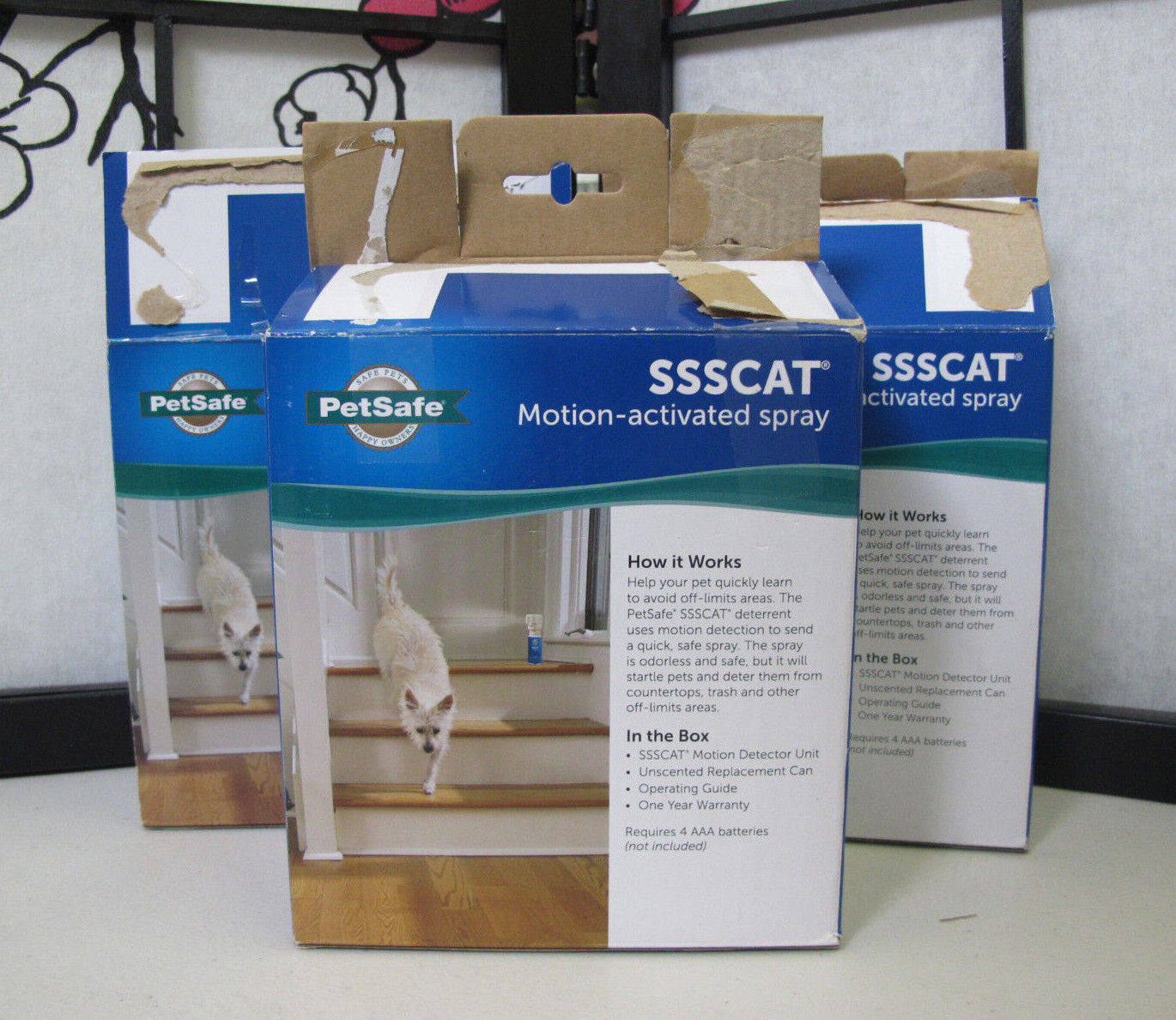 PetSafe SSSCAT Motion Activated Spray Deterrent 3Pack