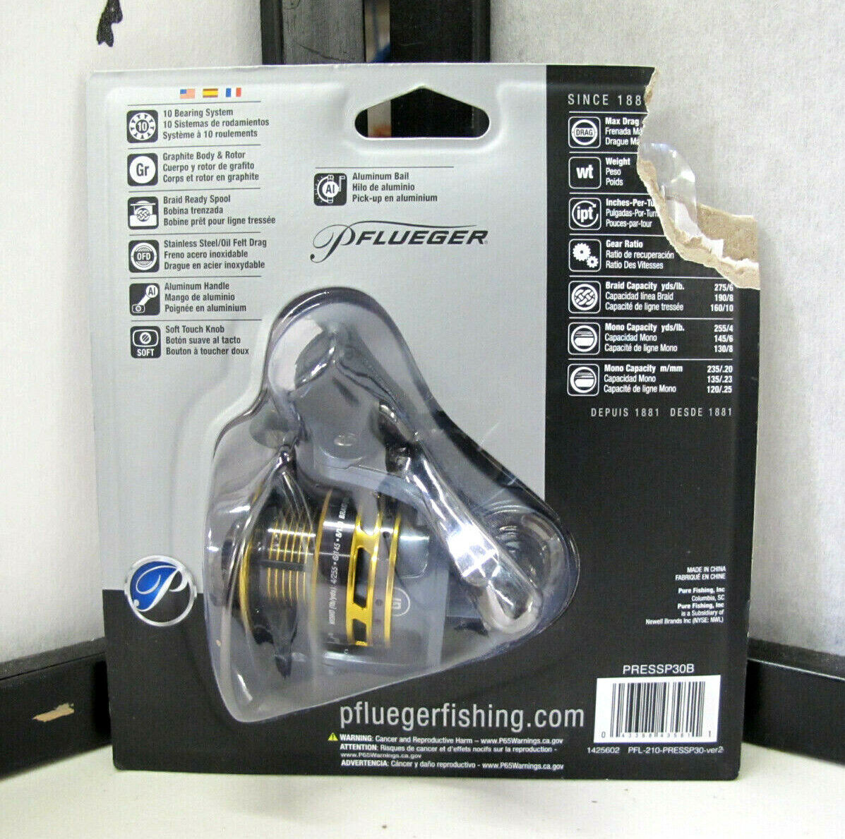 Pflueger President Spinning Reel PRESSP30
