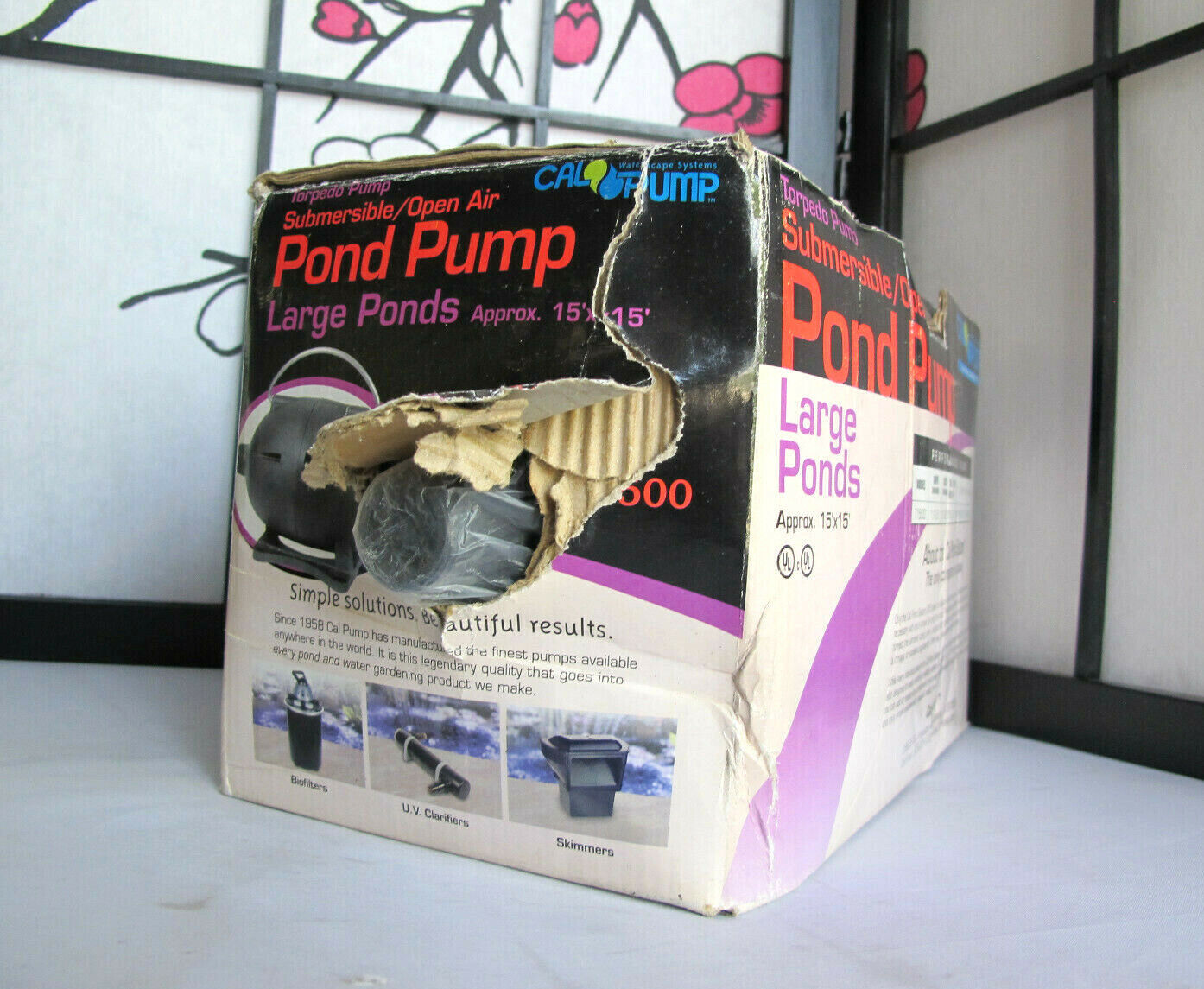 Cal Pump 1500GPH Torpedo Pump Submersible/Open Air Large Ponds Pump