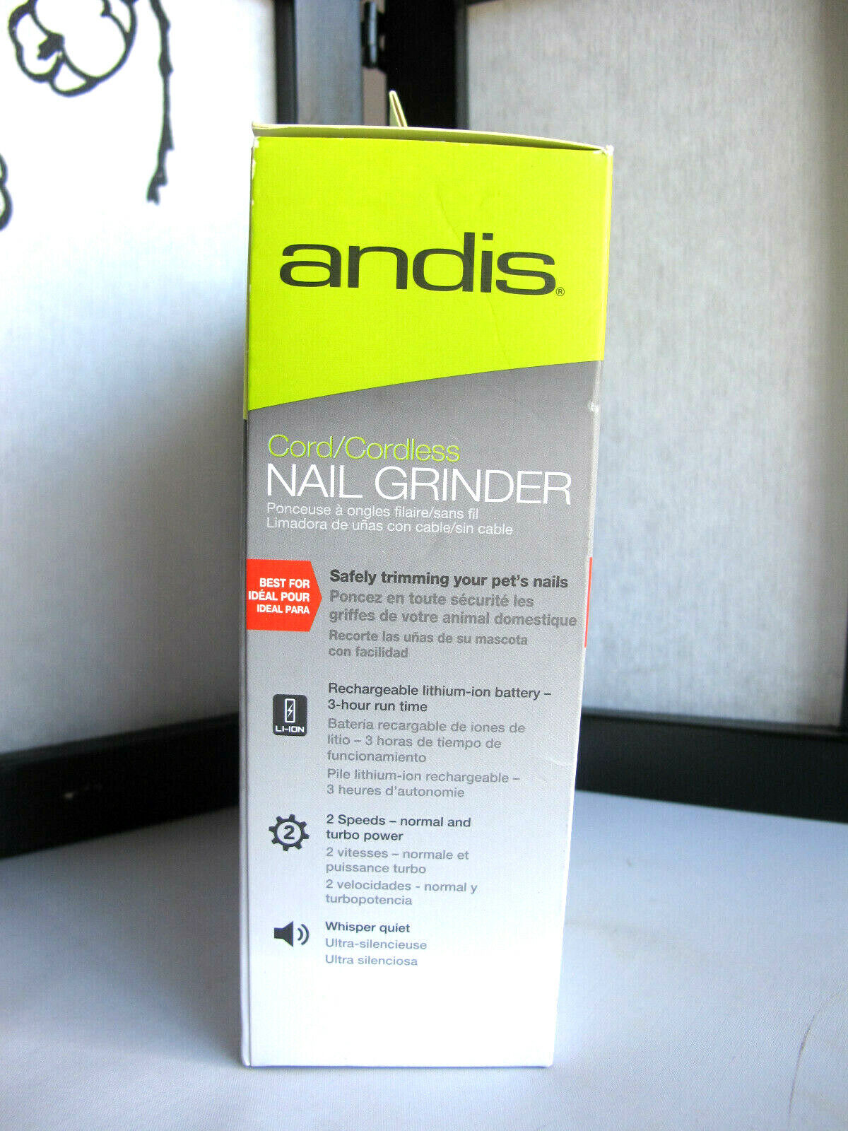 Andis CNG-1 Cord/Cordless Pet Nail Grinder
