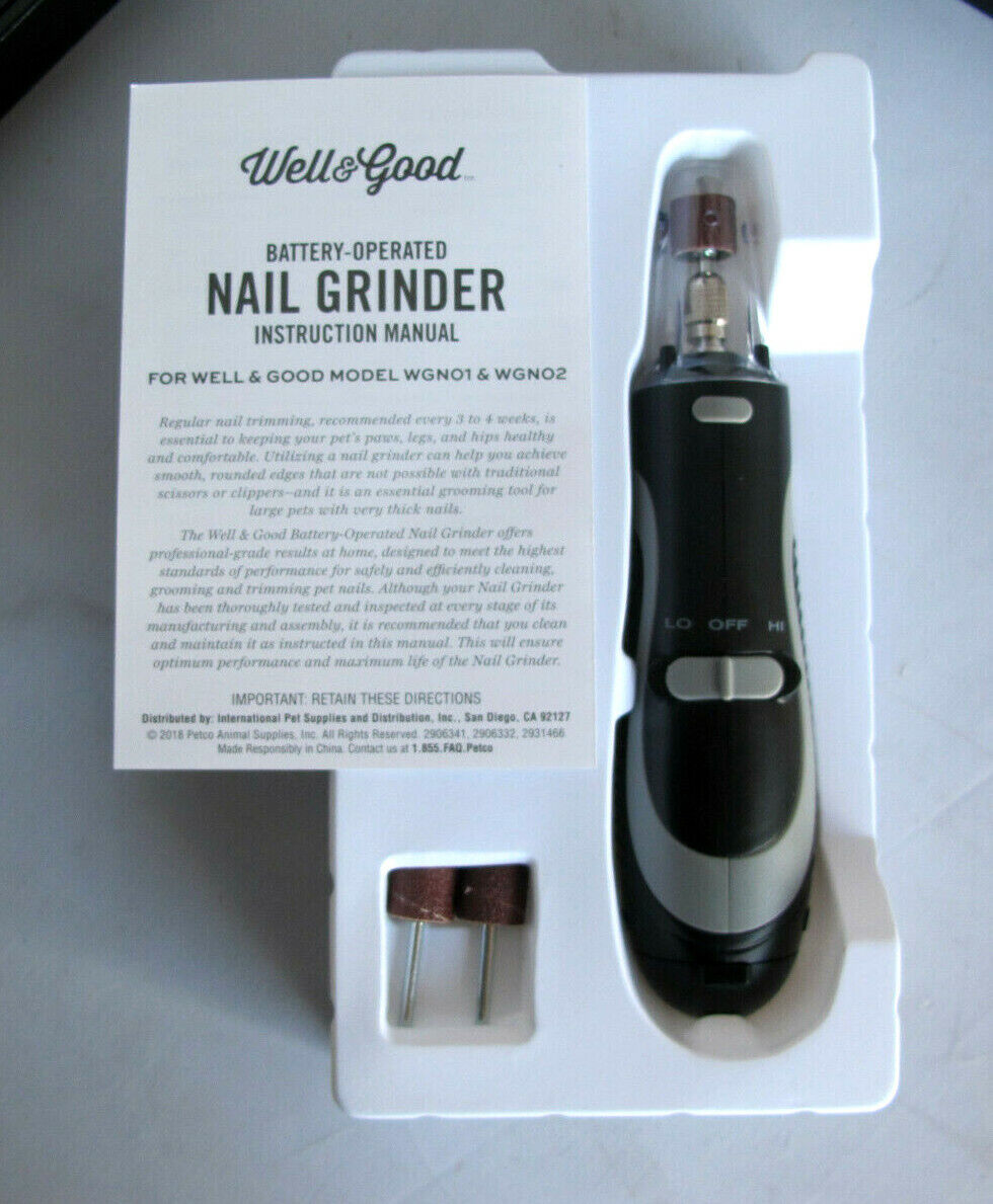 Well & Good WGNO1 Nail Grinder for Medium and Large Dogs