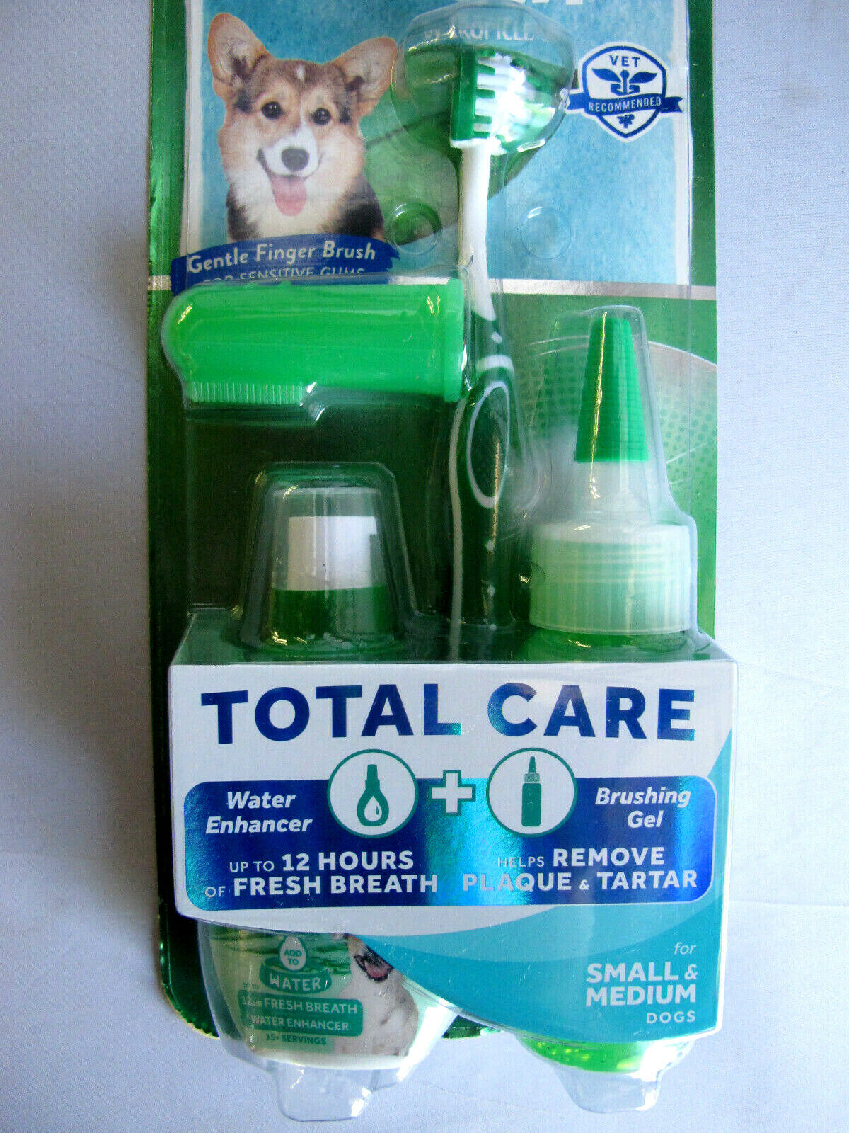 TropiClean Fresh Breath Total Care Small & Medium Dog Dental Kit Exp 2025