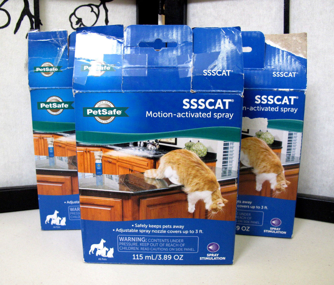 PetSafe SSSCAT Motion Activated Spray Deterrent 3Pack