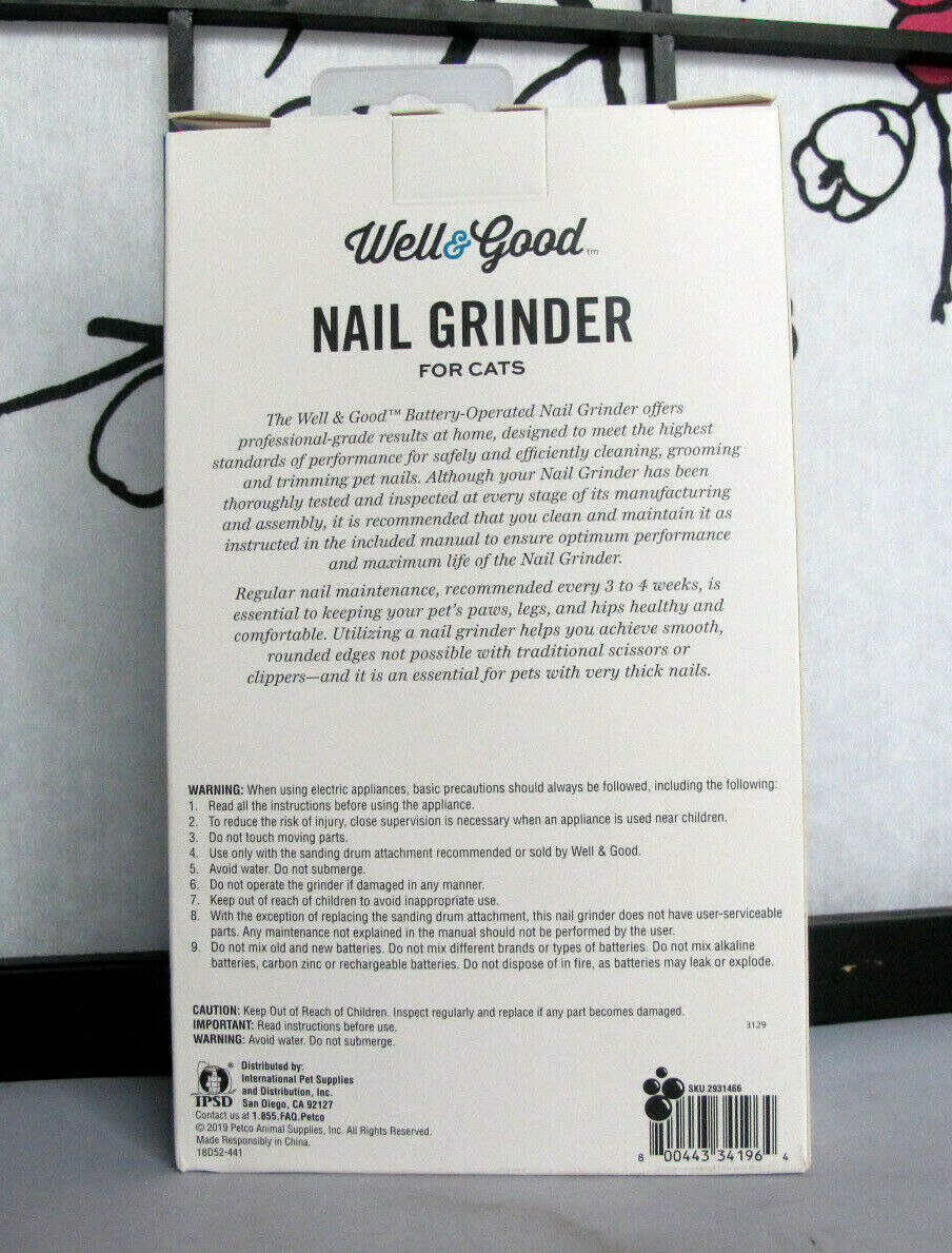 Well&Good WGNO2 Nail Grinder for Cats