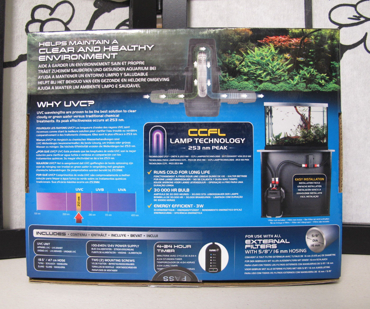 Fluval UVC In-Line Clarifier Up To 100 GAL