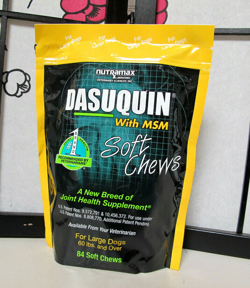 DASUQUIN MSM Soft Chews For Large Dogs 60 lbs. and Over Count of 84 Exp 2023