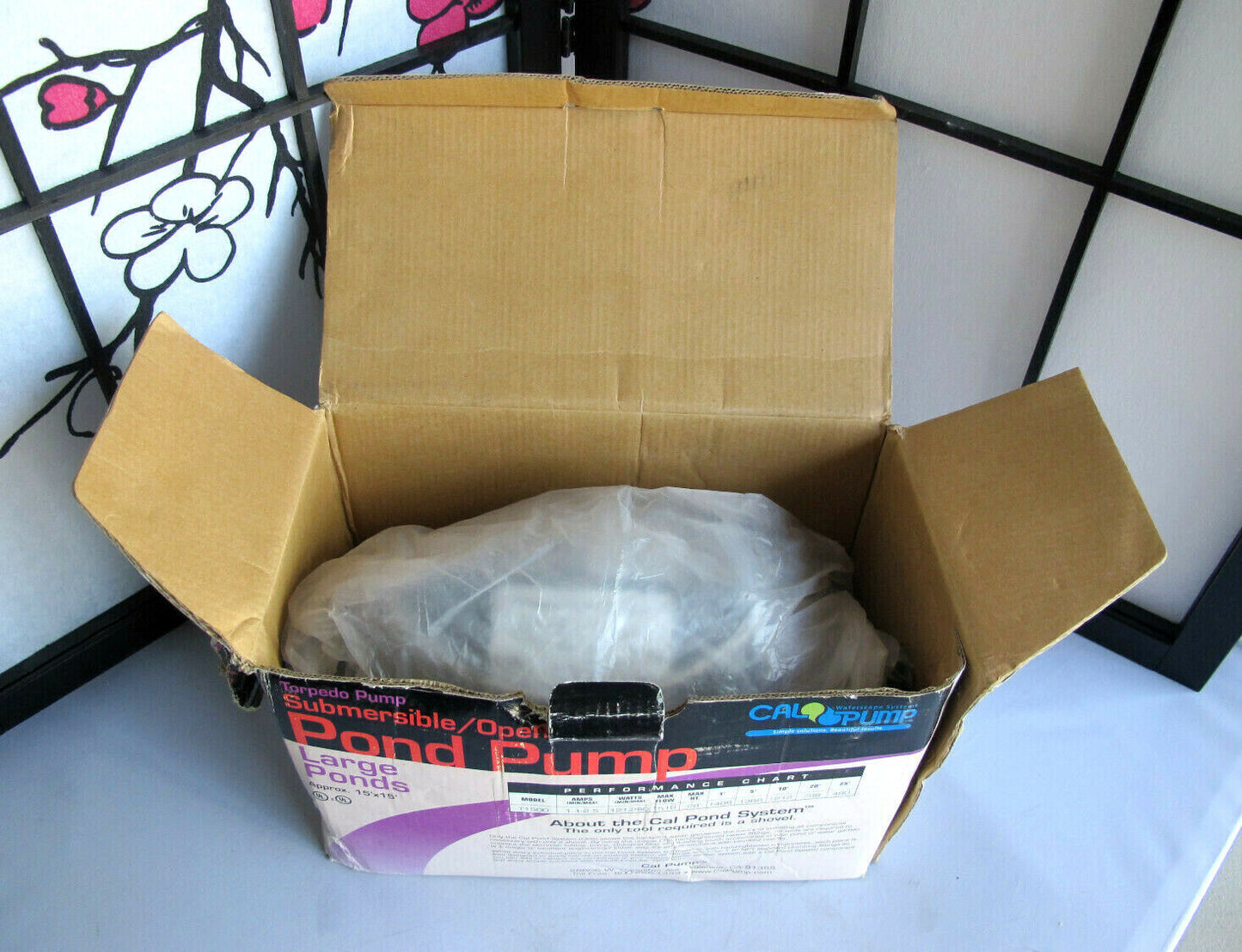 Cal Pump 1500GPH Torpedo Pump Submersible/Open Air Large Ponds Pump
