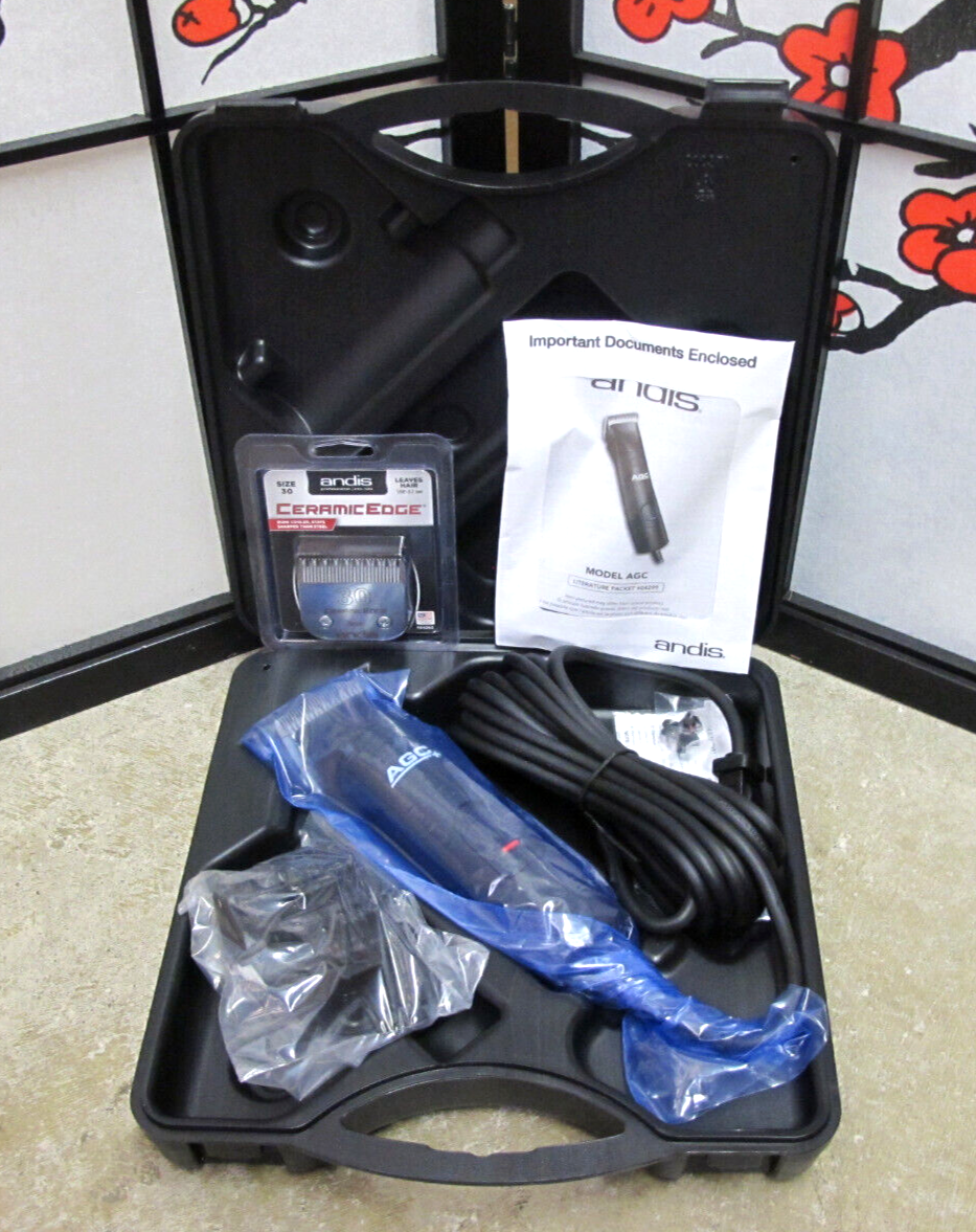 Andis ProClip AGC 1-Speed Detachable Blade Clipper Kit 22545 Free Blade #30