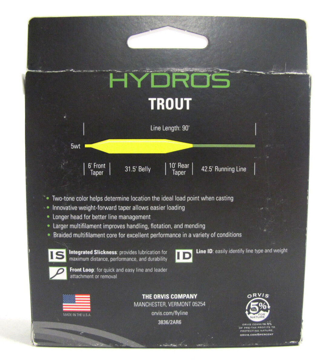 Orvis Hydros WF Trout Weight Forward Fly Line WF8F