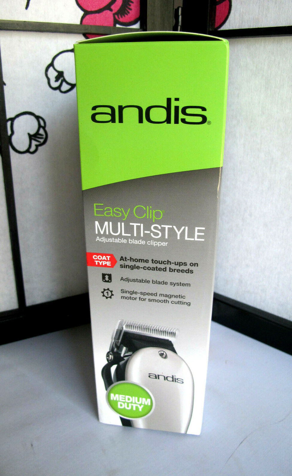 Andis Single-Speed EasyClip Multi-Style Adjustable Blade Clipper 10 Piece Kit