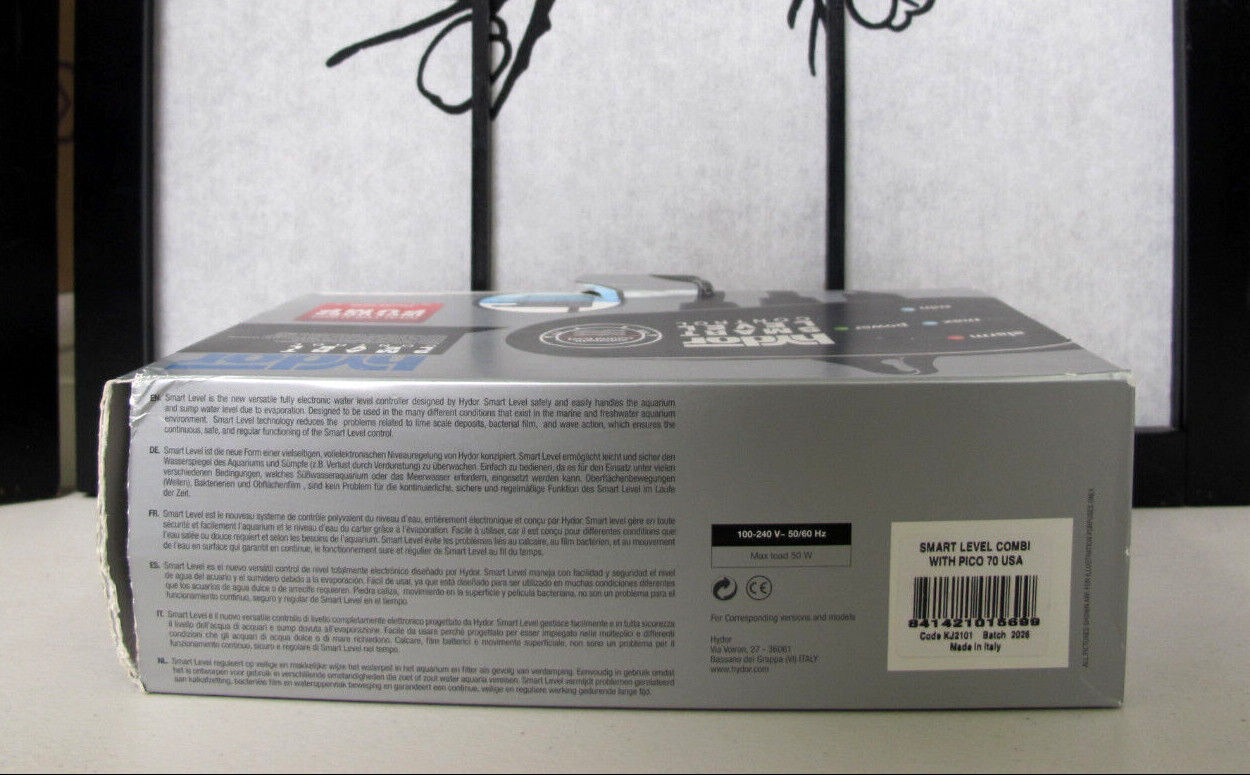 Hydor Smart Water Level Control with Pico Pump 70 GPH Ideal For Sumps