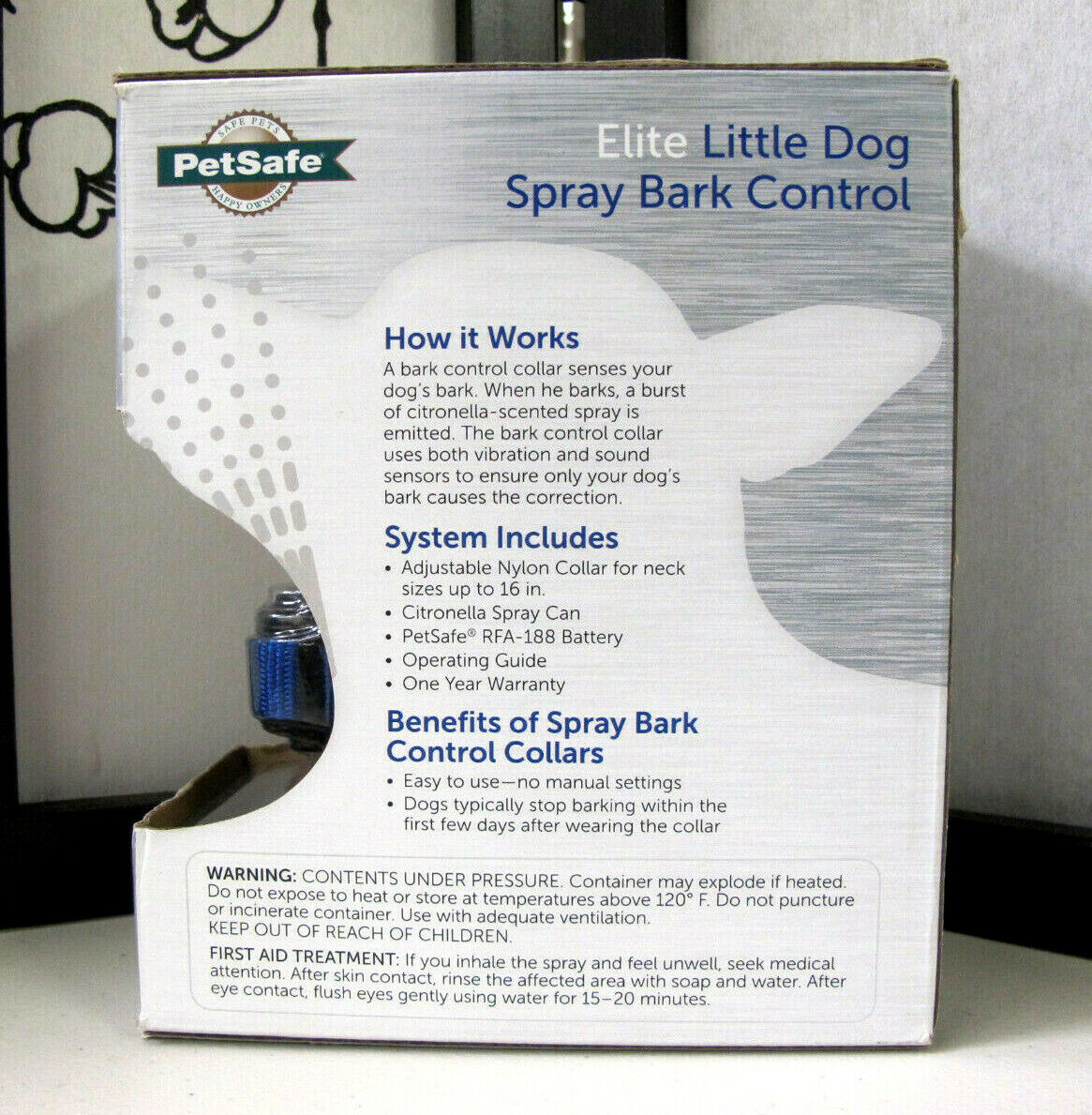PetSafe PBC00-11283 Elite Little Dog Spray Bark Control Dog Collar
