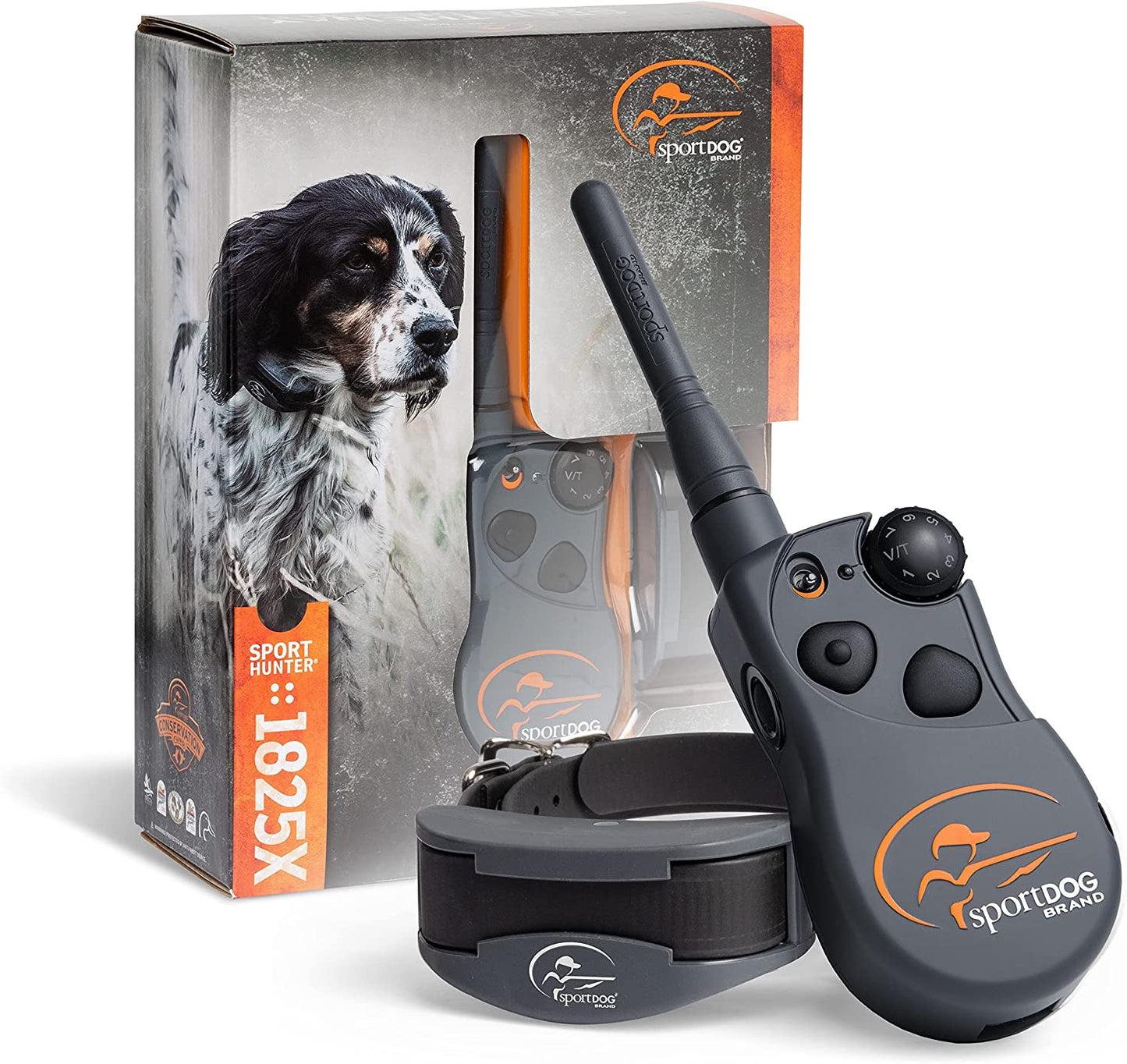 Sportdog Brand Sporthunter 1825X Remote Trainer - Rechargeable Dog Training Collar with Shock, Vibrate, and Tone - 1 Mile Range - SD-1825X