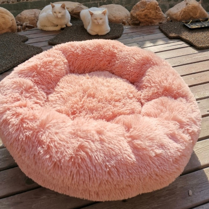 Dog Long Plush Dounts Bed