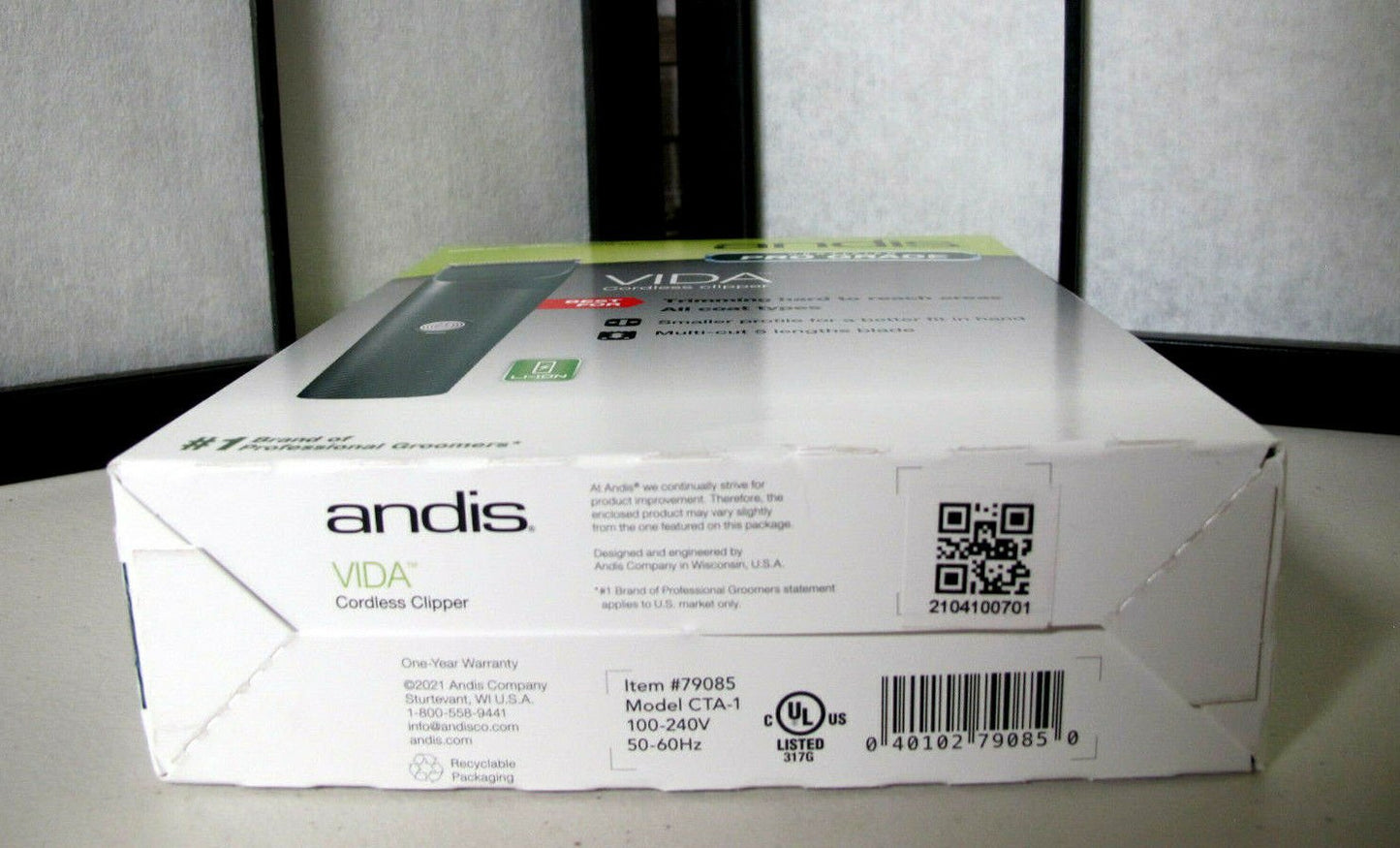 Andis Vida Adjustable Cordless Blade Clipper 79085 - MagsTag