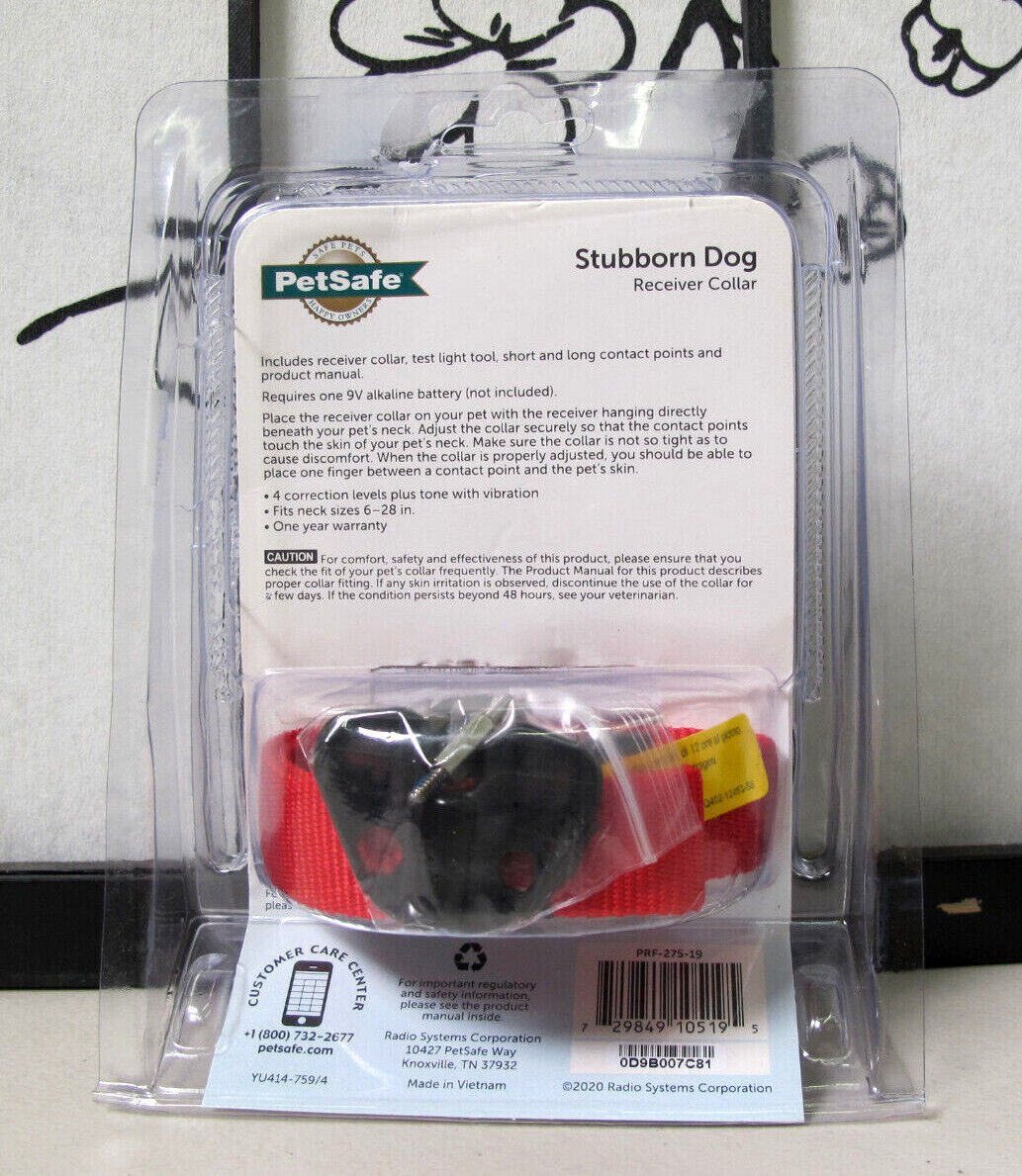 PetSafe PRF - 275 - 19 Stubborn Adjustable Dog Receiver Collar - Open - MagsTag
