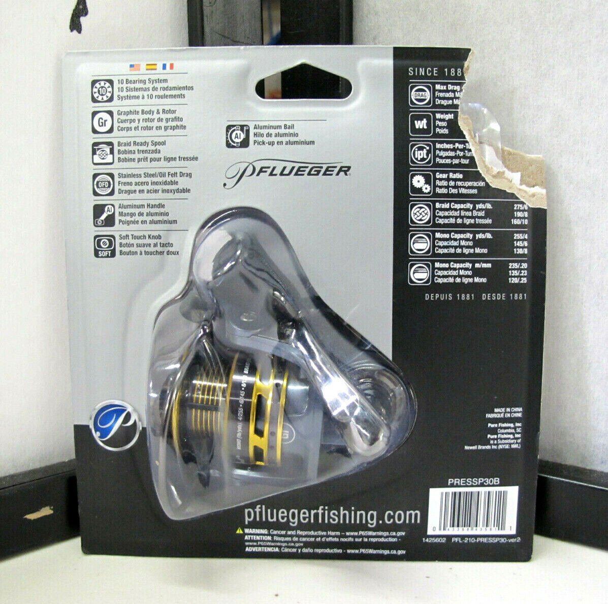 Pflueger President Spinning Reel PRESSP30 - MagsTag