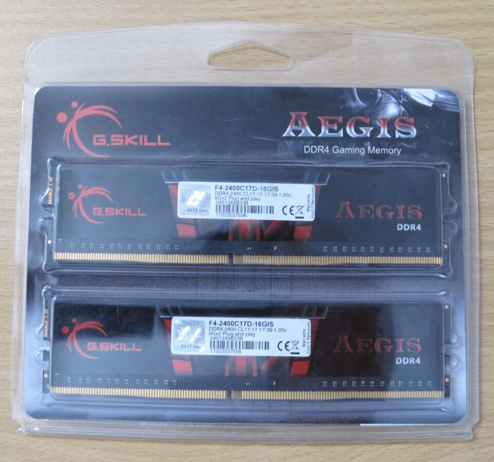 16GB G.Skill DDR4 Aegis 2400MHz PC4 - 19200 CL17 Dual Channel Memory Kit (2x8GB) - MagsTag