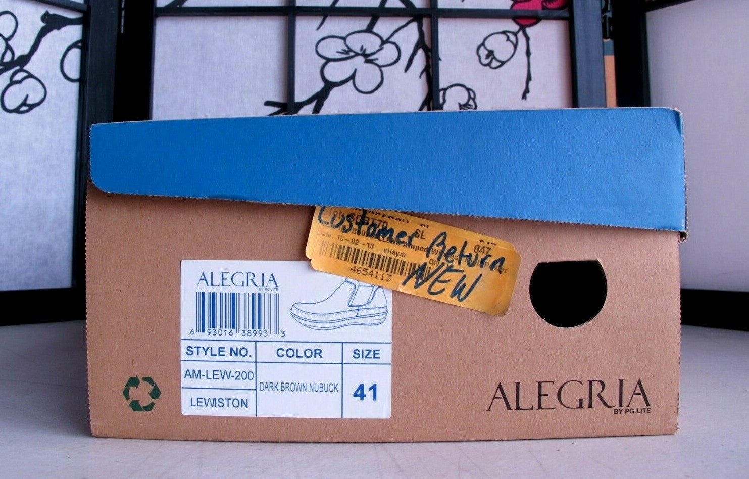ALEGRIA AM - LEW - 200 Lewiston Dark Brown Nubuck EURO Size 41 - USA Size 8 - MagsTag