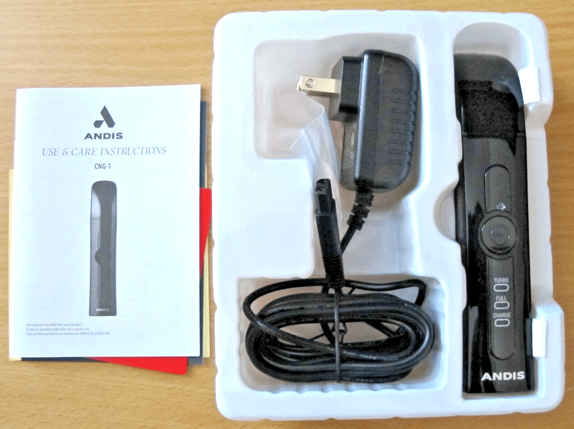 Andis Cord/Cordless Professional Nail Grinder - 2 Speed Black Quiet Safety Trimmer - MagsTag