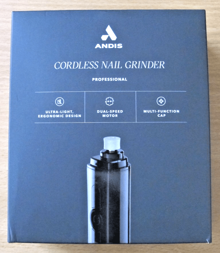 Andis Cord/Cordless Professional Nail Grinder - 2 Speed Black Quiet Safety Trimmer - MagsTag