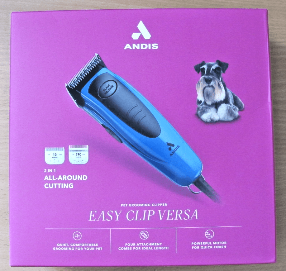Andis Easy Clip Versa Pet Grooming Clipper Kit Blue Model 60315 Open Box unused - MagsTag