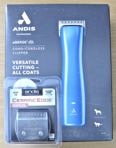 Andis eMerge Lite Cordless Detachable Blade Clippers Open Box Free 10 Blade - MagsTag